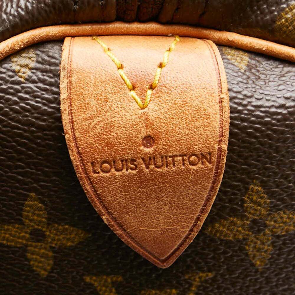LOUIS VUITTON Brown Monogram Leather Keepall 50 Boston Bag - Picture 13 of 16